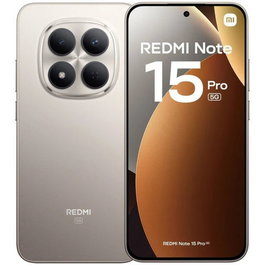 XIAOMI REDMI NOTE 15 PRO 5G 6,83" 8GB RAM 256GB ROM TITANIUM COLOR Pantalla AMOLED 120Hz 200MP OIS 6580mAh IP68