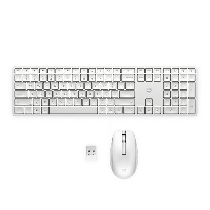 HP 655 Wireless Keyboard and Mouse Combo Blanco