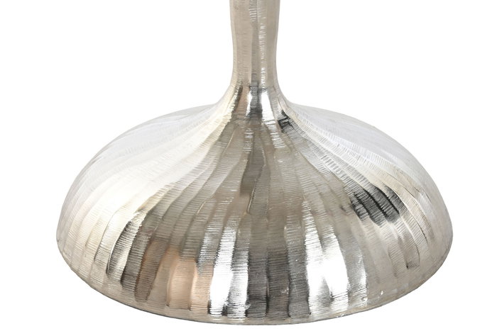 DKD Home Decor Mesita Auxiliar Moderna Plateada 58 x 41 x 41 cm