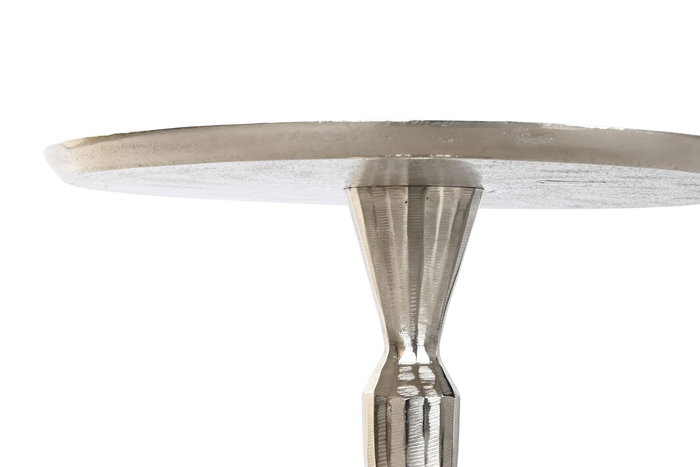 DKD Home Decor Mesita Auxiliar Moderna Plateada 58 x 41 x 41 cm