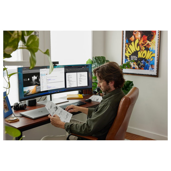 HP E45c G5 Monitor Curvo 113 cm (44.5 pulgadas) Dual QHD 5120x1440, 165 Hz, FreeSync Premium, HDR400, USB-C 100W