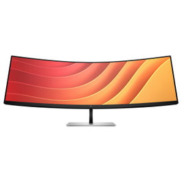 HP Monitor Curvo E45c G5 de 44.5 pulgadas Dual Quad HD 165 Hz, Negro y Plata