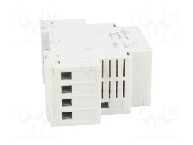 FINDER Contactor de Instalación Modular 25A 4-polar 230VAC/VDC NO x4