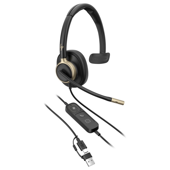 Poly HP Mission 815 Monaural USB Negro Poly HP Mission 815 Monaural USB Negro
