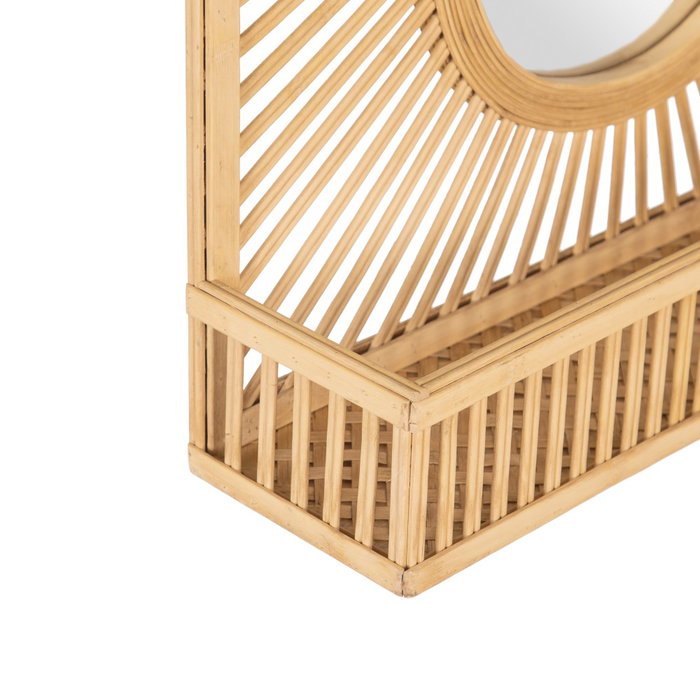 Espejo Natural Bambú Decoración 61 X 15 X 76 cm
