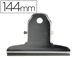 Q-connect Pinza Sujetapapeles Metálica Cromada 144 mm