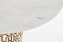 Mesa Centro Oriental DKD Home Decor Dorado Blanco 76 x 43 x 76 cm