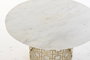 Mesa Centro Oriental DKD Home Decor Dorado Blanco 76 x 43 x 76 cm