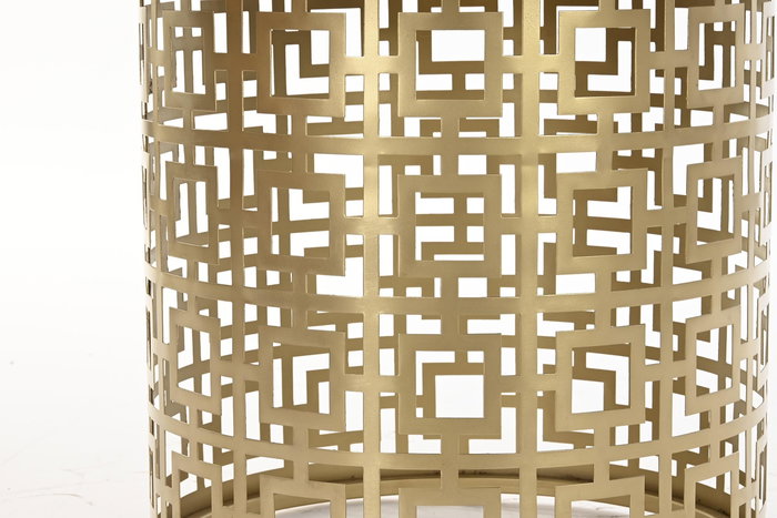 Mesa Centro Oriental DKD Home Decor Dorado Blanco 76 x 43 x 76 cm