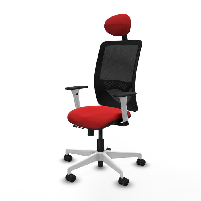 PIQUERAS Y CRESPO Silla de oficina Zulema Rojo/Negro con Mecanismo Sincro/Traslack PIQUERAS Y CRESPO Silla de oficina Zulema Rojo/Negro con Mecanismo Sincro/Traslack