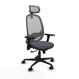 PIQUERAS Y CRESPO Silla de oficina Cilanco con mecanismo Sincro Gris