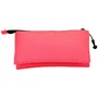 Oh My Pop Estuche Portatodo Triple Mesh Fucsia Neon Rosa 11 x 23 x 7 cm Poliéster