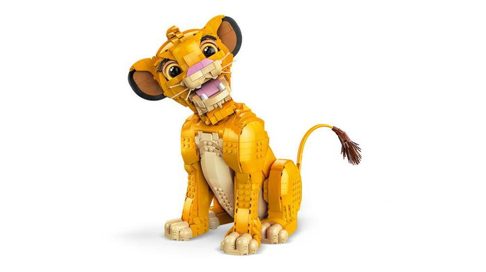 LEGO Disney El Rey León: Simba Joven - Set de Construcción para Adultos 30 Aniversario
