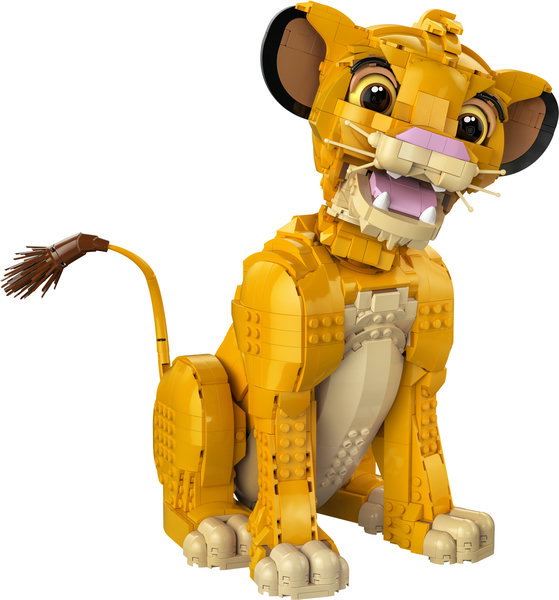 LEGO Disney El Rey León: Simba Joven - Set de Construcción para Adultos 30 Aniversario