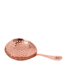 Lumian Colador de Cóctel Plano de Cobre y Acero Inoxidable - Orfebrería