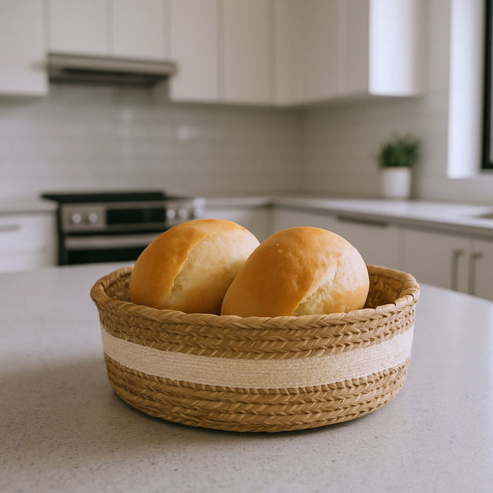 Inde Cesta Cónica Redonda de Mimbre 17 x 7 cm, para Decoración o Almacenamiento (18 Unidades)