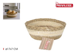 Inde Cesta Cónica Redonda de Mimbre 17 x 7 cm, para Decoración o Almacenamiento (18 Unidades)