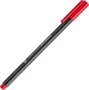 Staedtler Caja de 10 Rotuladores Triplus Fineliner 334 R-2 Eco Edition Rojo Punta 0.3mm Tinta Base Agua Anti-secado Plástico Reciclado