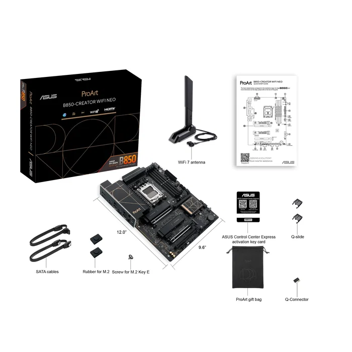 ASUS PROART B850-CREATOR WIFI NEO AMD B850 AM5 ATX DDR5 ASUS PROART B850-CREATOR WIFI NEO AMD B850 AM5 ATX DDR5