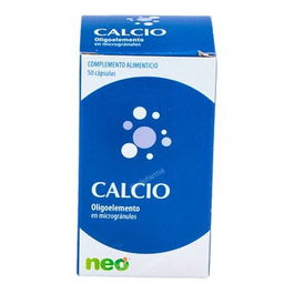 NEO Calcio Microgranulos 50 Cápsulas | Complemento Alimenticio para Huesos Fuertes