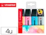 Stabilo Rotulador Boss Fluorescente Pastel Estuche 4 Unidades Colores Surtidos Trazo 2-5 mm