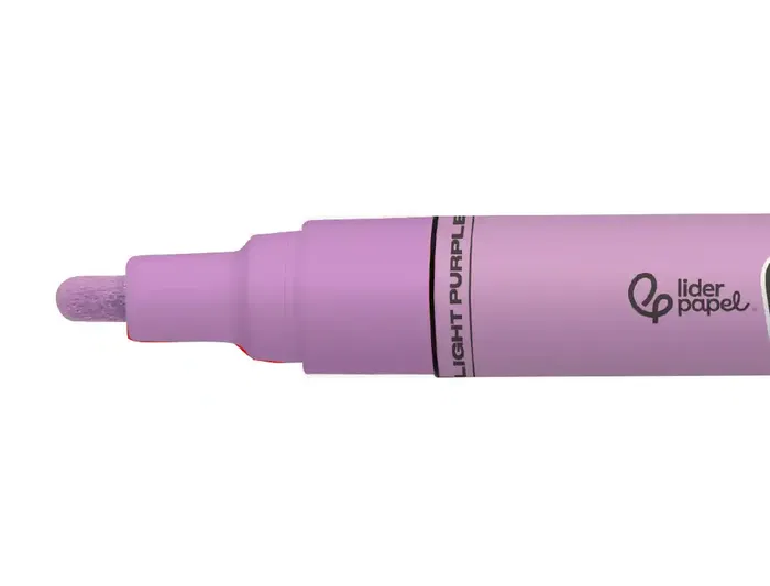 Liderpapel Rotulador Acrílico Base Agua para Todo Tipo de Superficie, Punta Redonda 3 mm, Color Lila