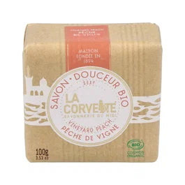 LA CORVETTE Jabon En Pastilla Melocoton De Viña 100Gr. Bio COSMOS ORGANIC