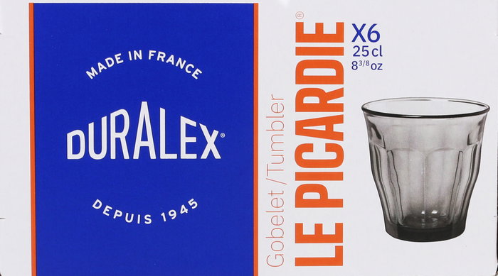 Duralex Set 6 Vasos Picardie 25 cl Gris (12 Cajas)