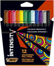Rotulador Fibra Bic Color Up / Intensity Blister De 12