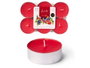 Acorde Set 6 Velas Tea Light Maxi 9h Frutos Rojos 17.5 x 11.8 x 2.2 cm Cera Roja (Set de 24)