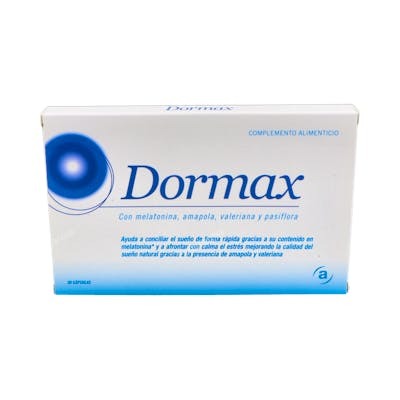 ACTAFARMA Dormax 30 Cápsulas - Melatonina, Valeriana, Pasiflora, Eschscholzia para Descanso Natural