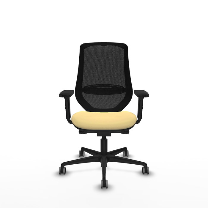PIQUERAS Y CRESPO Silla de oficina Mardos con mecanismo Sincro/Traslack Crema y Negro PIQUERAS Y CRESPO Silla de oficina Mardos con mecanismo Sincro/Traslack Crema y Negro