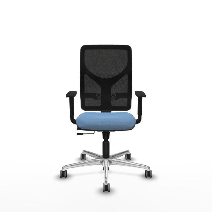 PIQUERAS Y CRESPO Silla de oficina Motilla con mecanismo Sincro/Traslack Azul cielo