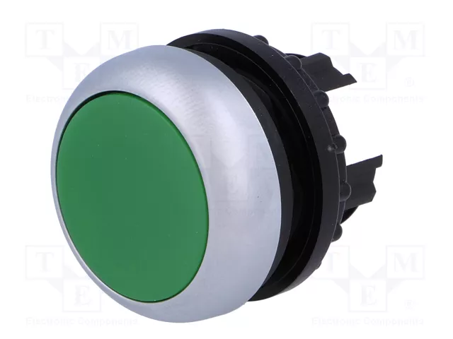 Eaton M22-D-G Botón plano 216596 Verde/Cromo