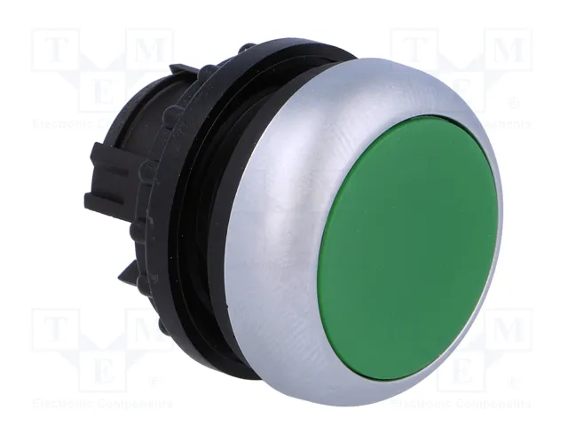 Eaton M22-D-G Botón plano 216596 Verde/Cromo