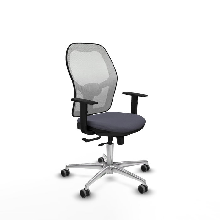 PIQUERAS Y CRESPO Silla de oficina Jorquera Gris/Blanco con mecanismo Sincro/Traslack PIQUERAS Y CRESPO Silla de oficina Jorquera Gris/Blanco con mecanismo Sincro/Traslack