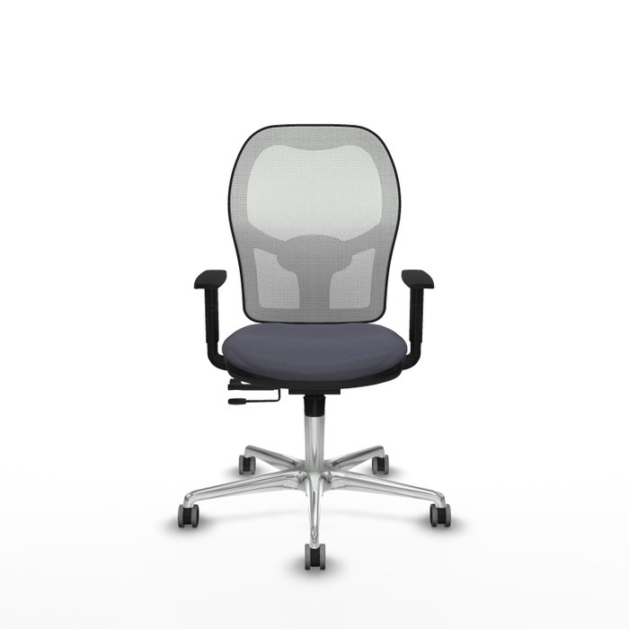 PIQUERAS Y CRESPO Silla de oficina Jorquera Gris/Blanco con mecanismo Sincro/Traslack PIQUERAS Y CRESPO Silla de oficina Jorquera Gris/Blanco con mecanismo Sincro/Traslack