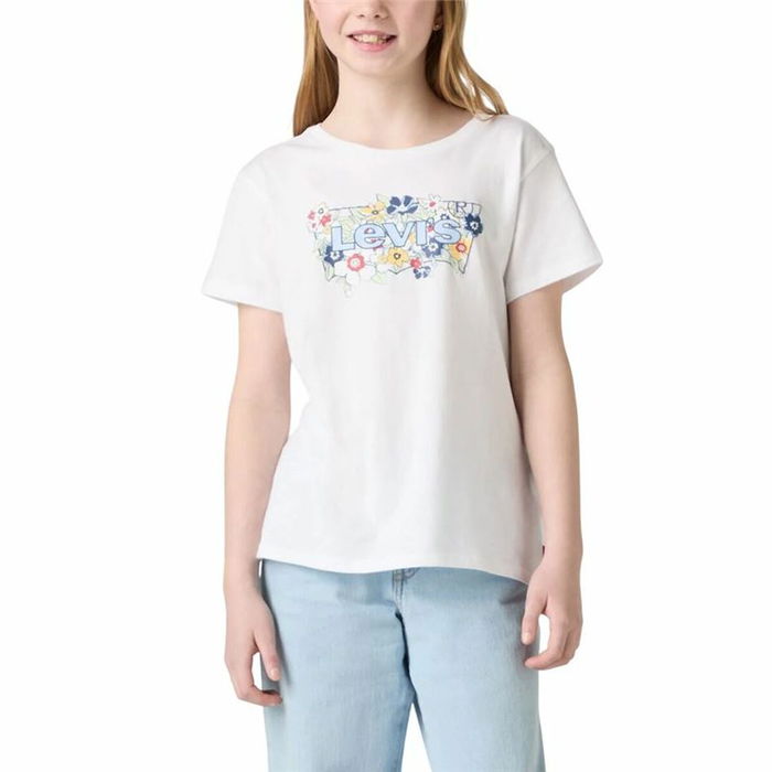 Camiseta de Manga Corta Infantil Levi's Lvg Ss Batwing Fill Blanco Camiseta de Manga Corta Infantil Levi's Lvg Ss Batwing Fill Blanco