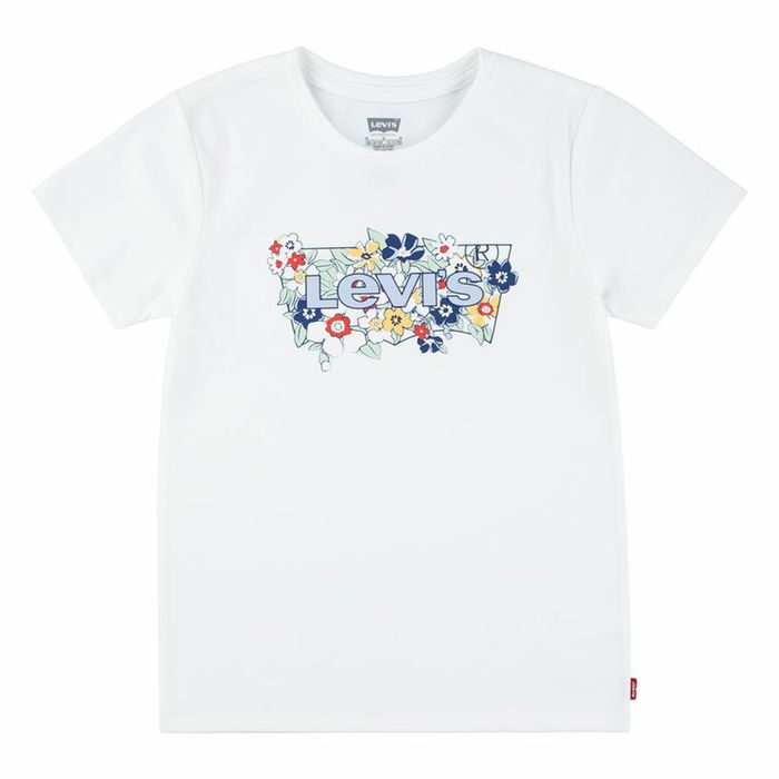 Camiseta de Manga Corta Infantil Levi's Lvg Ss Batwing Fill Blanco Camiseta de Manga Corta Infantil Levi's Lvg Ss Batwing Fill Blanco