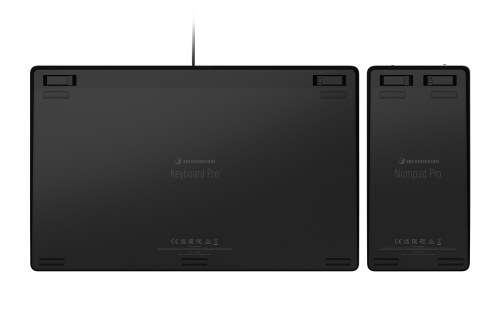 3Dconnexion Teclado USB Pro with Numpad 3DX-700093, Teclado Full-size Oficina, Con Reposamuñecas, USB, Color Negro