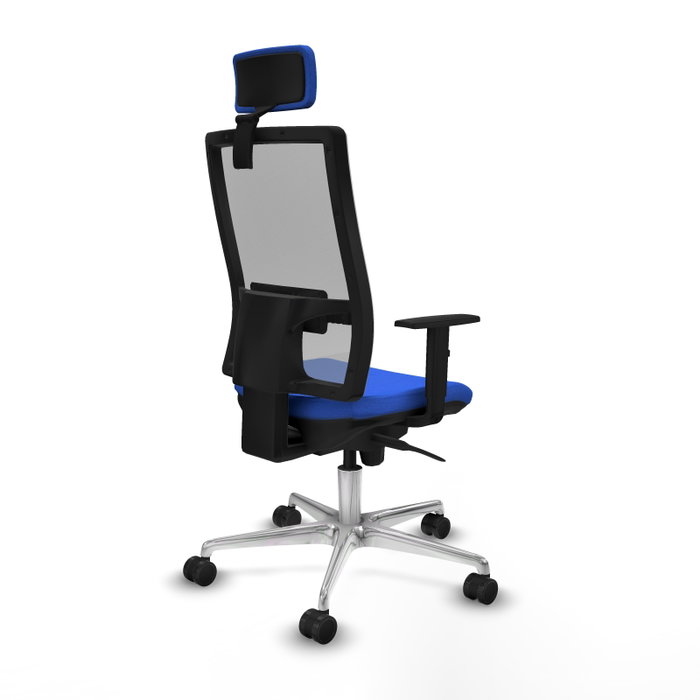 PIQUERAS Y CRESPO Silla de oficina Horna con mecanismo Sincro, Azul y Gris PIQUERAS Y CRESPO Silla de oficina Horna con mecanismo Sincro, Azul y Gris
