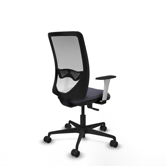 PIQUERAS Y CRESPO Silla de oficina Zulema con mecanismo Sincro, Gris oscuro y Blanco PIQUERAS Y CRESPO Silla de oficina Zulema con mecanismo Sincro, Gris oscuro y Blanco