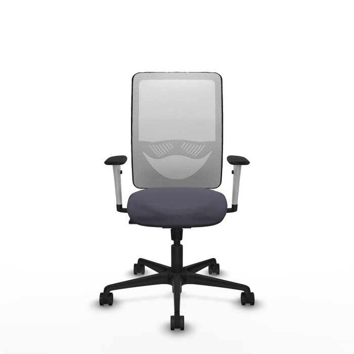 PIQUERAS Y CRESPO Silla de oficina Zulema con mecanismo Sincro, Gris oscuro y Blanco PIQUERAS Y CRESPO Silla de oficina Zulema con mecanismo Sincro, Gris oscuro y Blanco