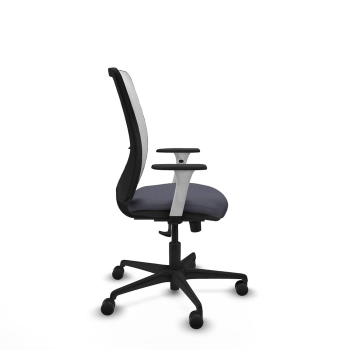 PIQUERAS Y CRESPO Silla de oficina Zulema con mecanismo Sincro, Gris oscuro y Blanco PIQUERAS Y CRESPO Silla de oficina Zulema con mecanismo Sincro, Gris oscuro y Blanco