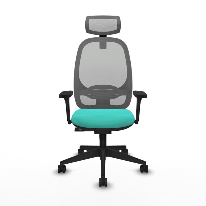 PIQUERAS Y CRESPO Silla de oficina Cilanco con mecanismo Sincro, Turquesa y Gris PIQUERAS Y CRESPO Silla de oficina Cilanco con mecanismo Sincro, Turquesa y Gris