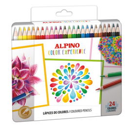 Lapices De Colores Alpino Color Experience Estuche De Metal De 24