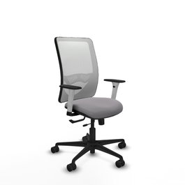 PIQUERAS Y CRESPO Silla de oficina Zulema Gris y Blanco