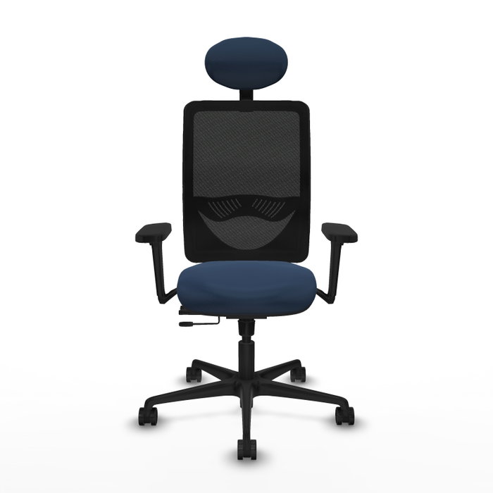 PIQUERAS Y CRESPO Silla de oficina Zulema con mecanismo Sincro/Traslack Azul marino y Negro PIQUERAS Y CRESPO Silla de oficina Zulema con mecanismo Sincro/Traslack Azul marino y Negro