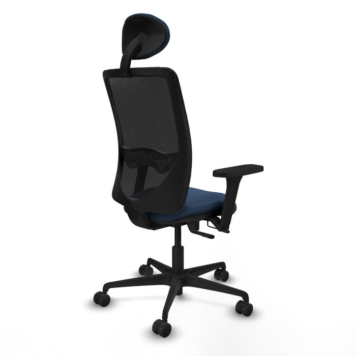 PIQUERAS Y CRESPO Silla de oficina Zulema con mecanismo Sincro/Traslack Azul marino y Negro PIQUERAS Y CRESPO Silla de oficina Zulema con mecanismo Sincro/Traslack Azul marino y Negro