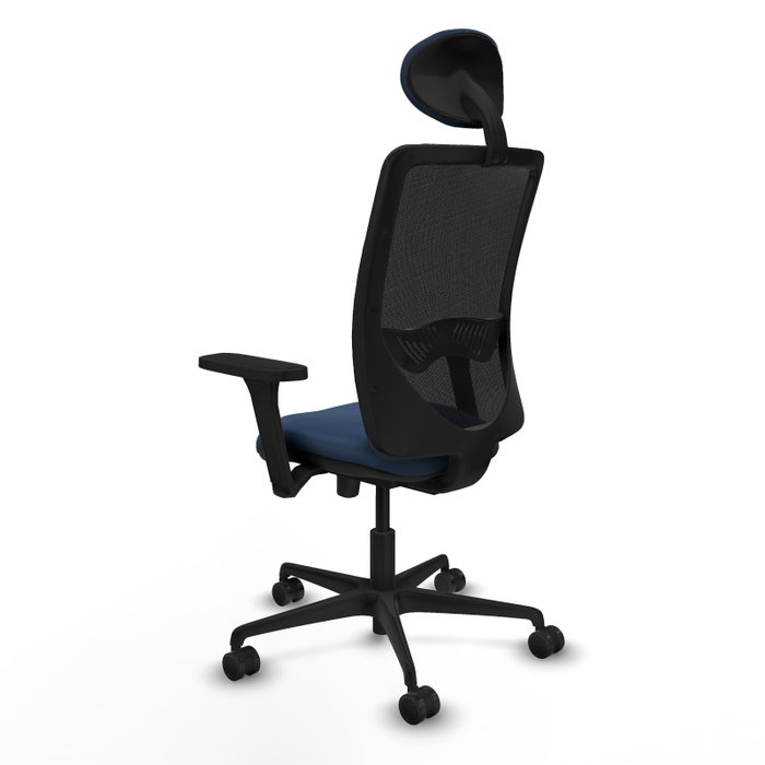 PIQUERAS Y CRESPO Silla de oficina Zulema con mecanismo Sincro/Traslack Azul marino y Negro PIQUERAS Y CRESPO Silla de oficina Zulema con mecanismo Sincro/Traslack Azul marino y Negro